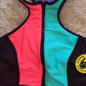 Body Glove Zip Front Athletic Top Sz S